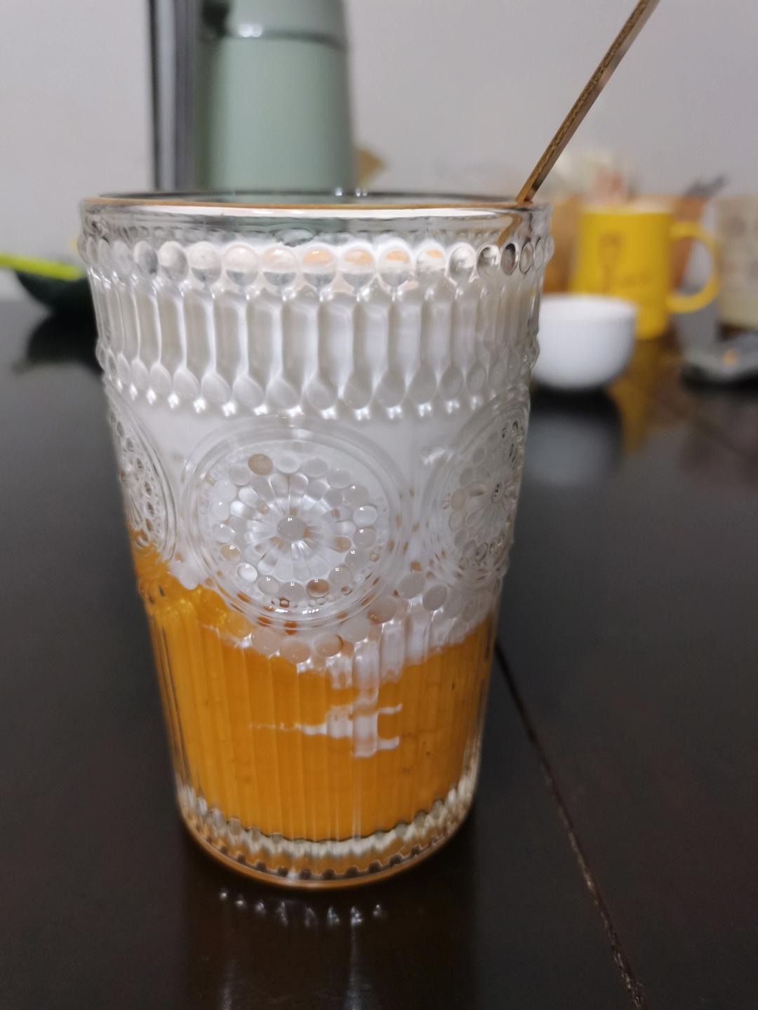 港式甜品——杨枝甘露(芒果西米露)附芒果花切法