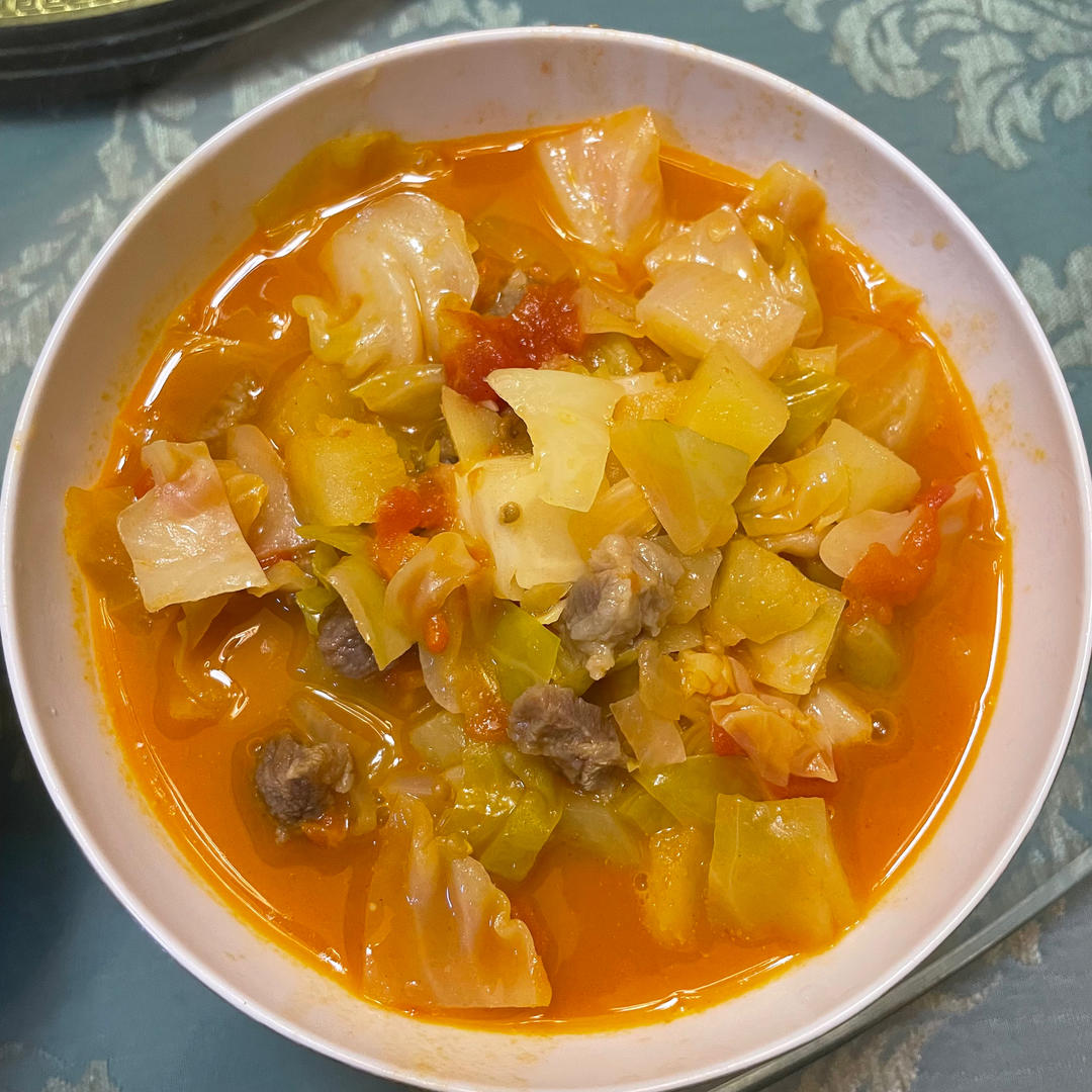 一份适合夏天喝的酸酸的罗宋汤，超级正宗的做法