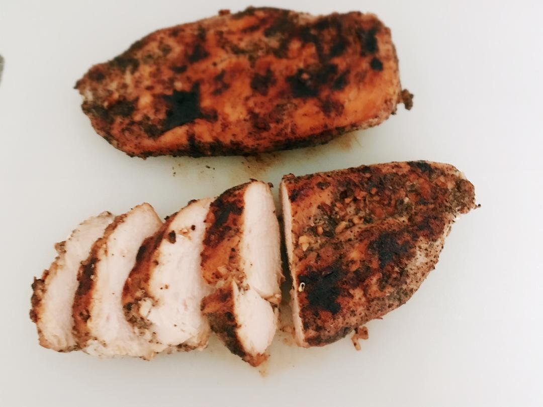 酷炫屌炸天好吃的煎鸡胸肉（香蒜蜂蜜煎鸡胸肉）