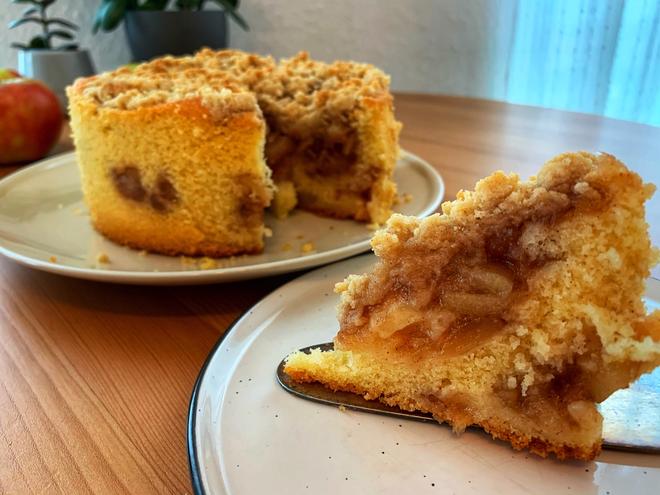 苹果酥粒蛋糕Apfelkuchen mit Streusel的做法