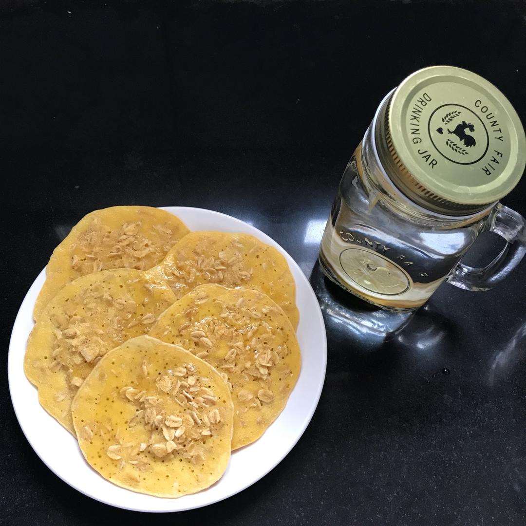 【减脂小厨房】最简单的燕麦松饼