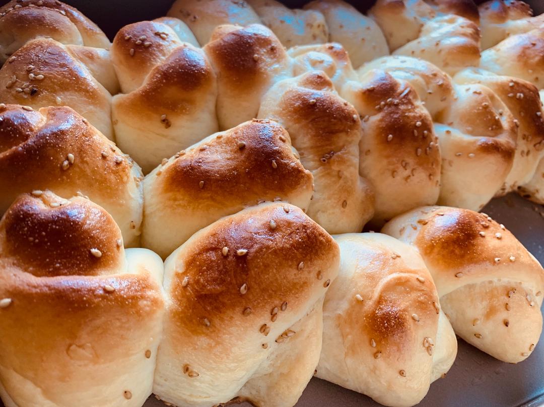 二次发酵脆底蜂蜜小面包