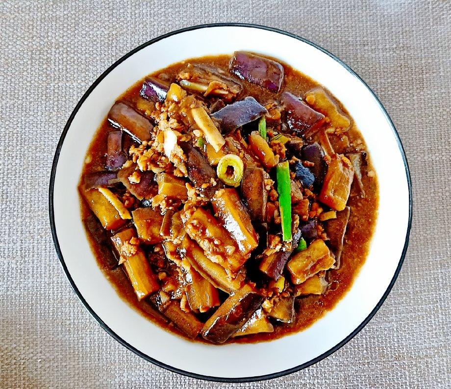 红烧肉沫茄子