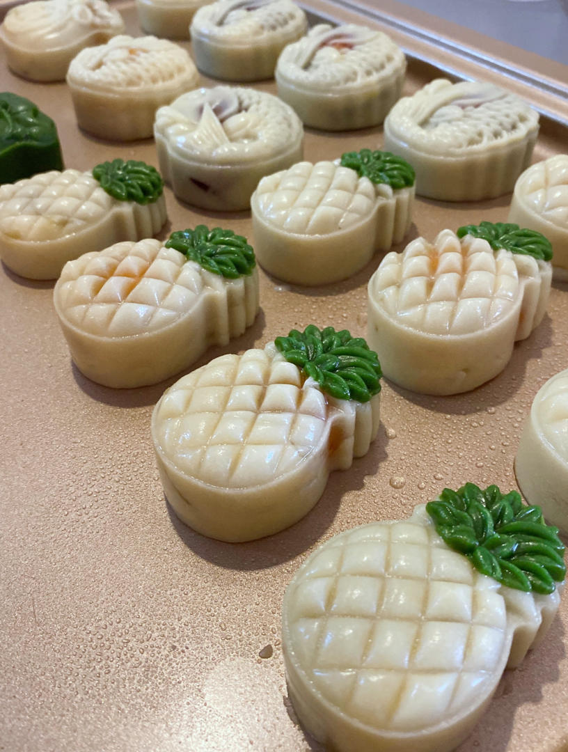 广式月饼通用饼皮（内附凤梨小菠萝🍍月饼的详细做法）