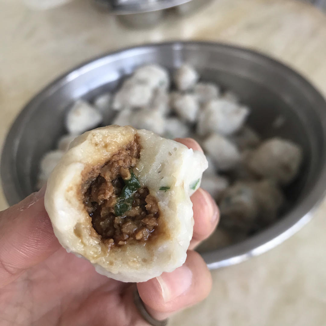 6⃣️自制黑鱼鱼丸，包心鱼丸