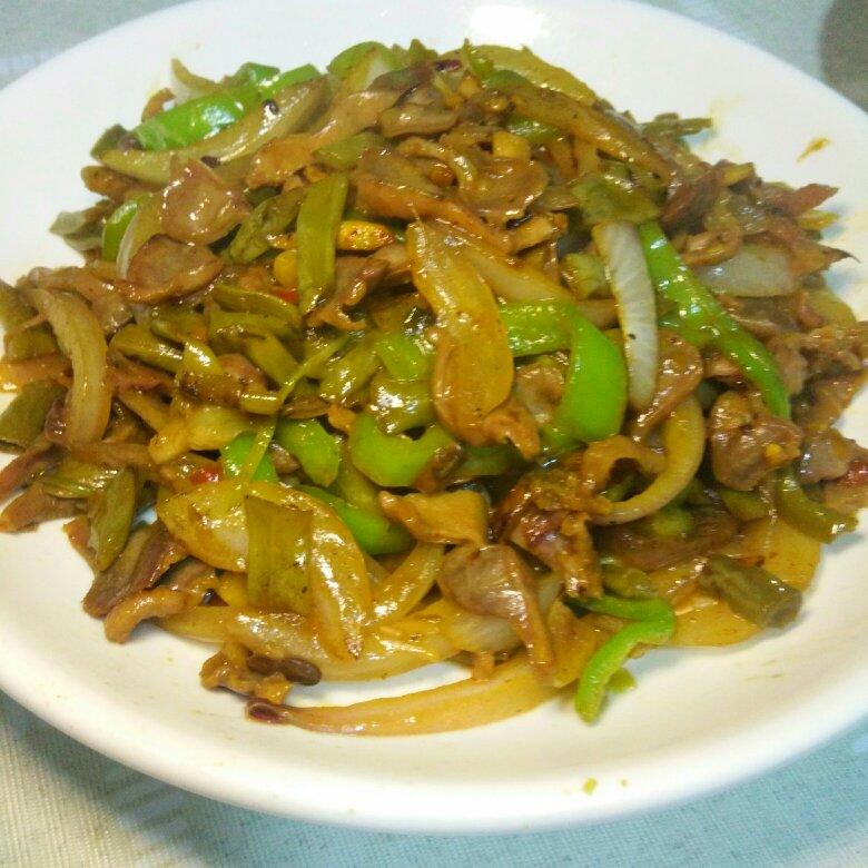 爆炒鸡胗