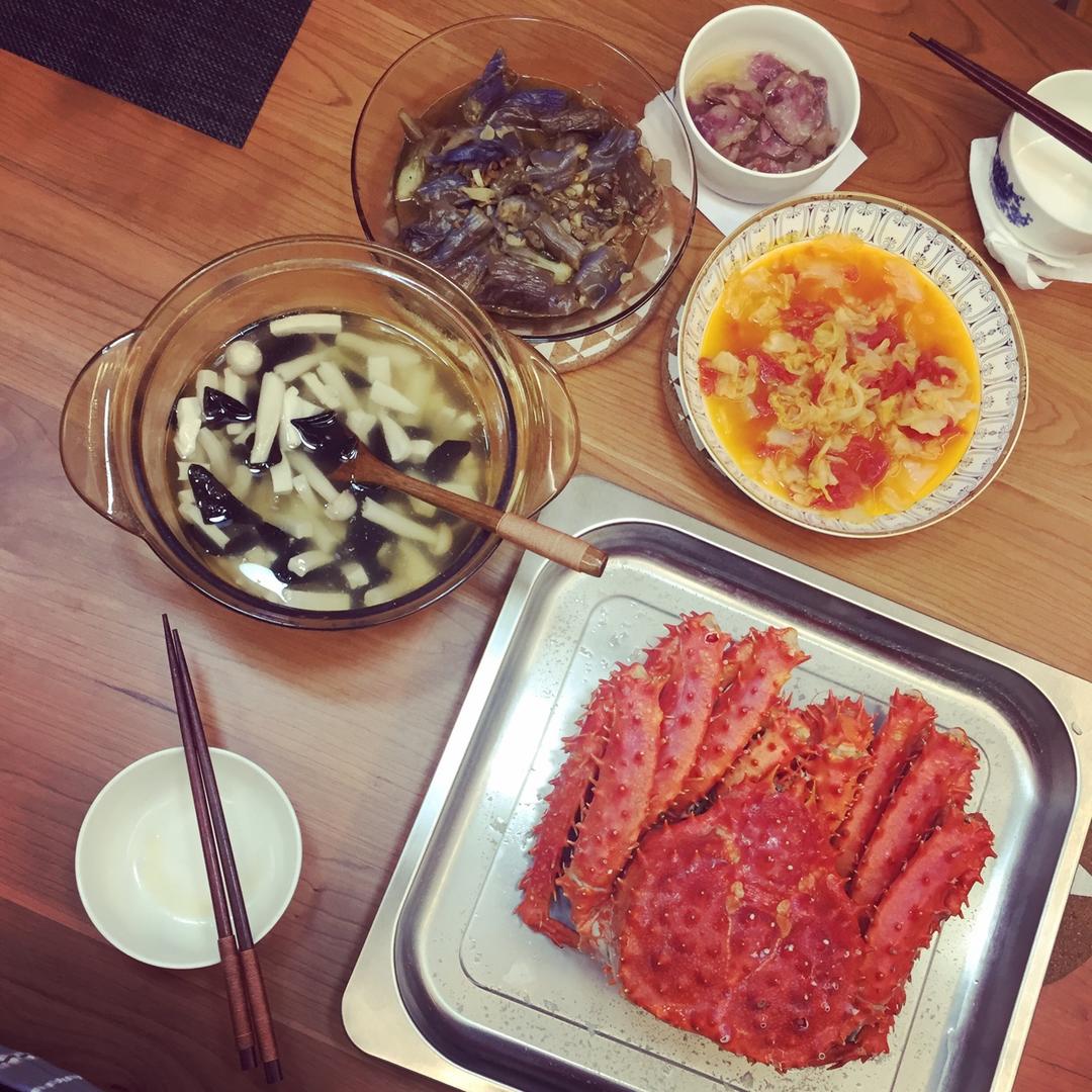 清蒸帝王蟹