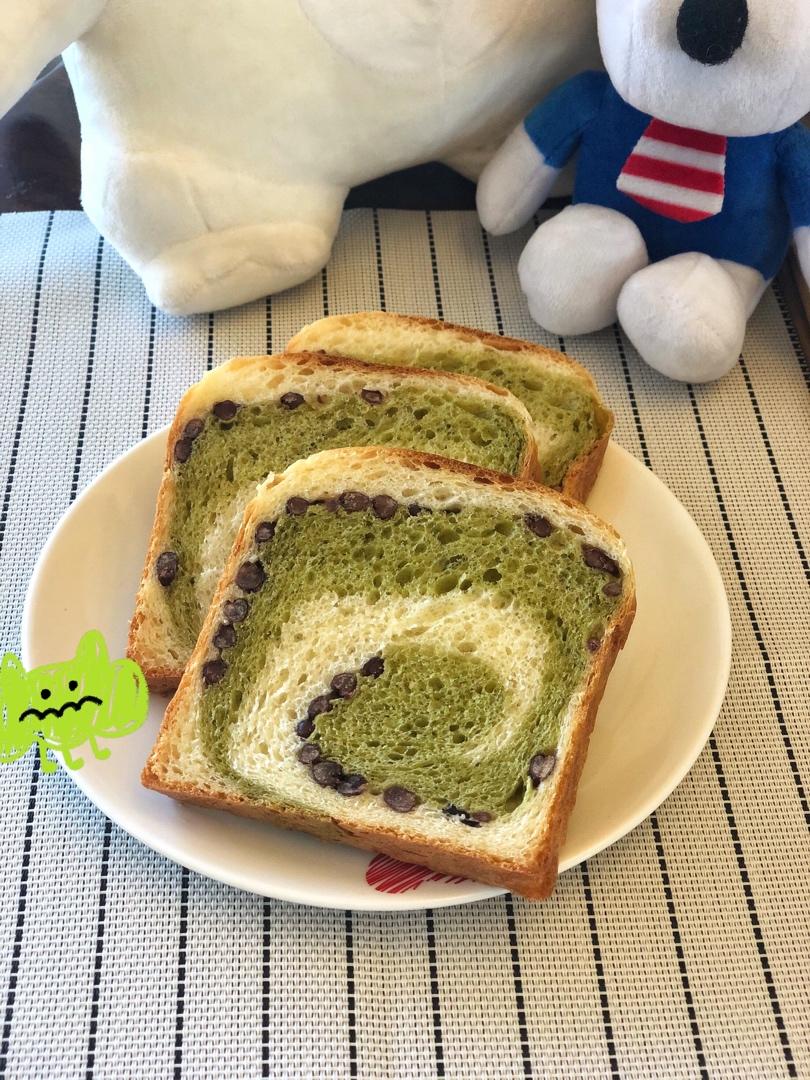最正宗的日式抹茶红豆吐司