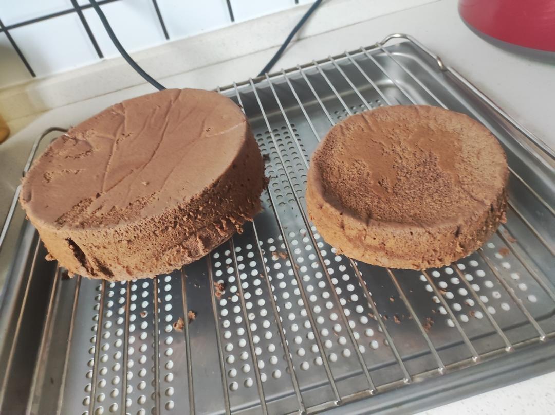 可可戚风蛋糕～8寸～百分百成功