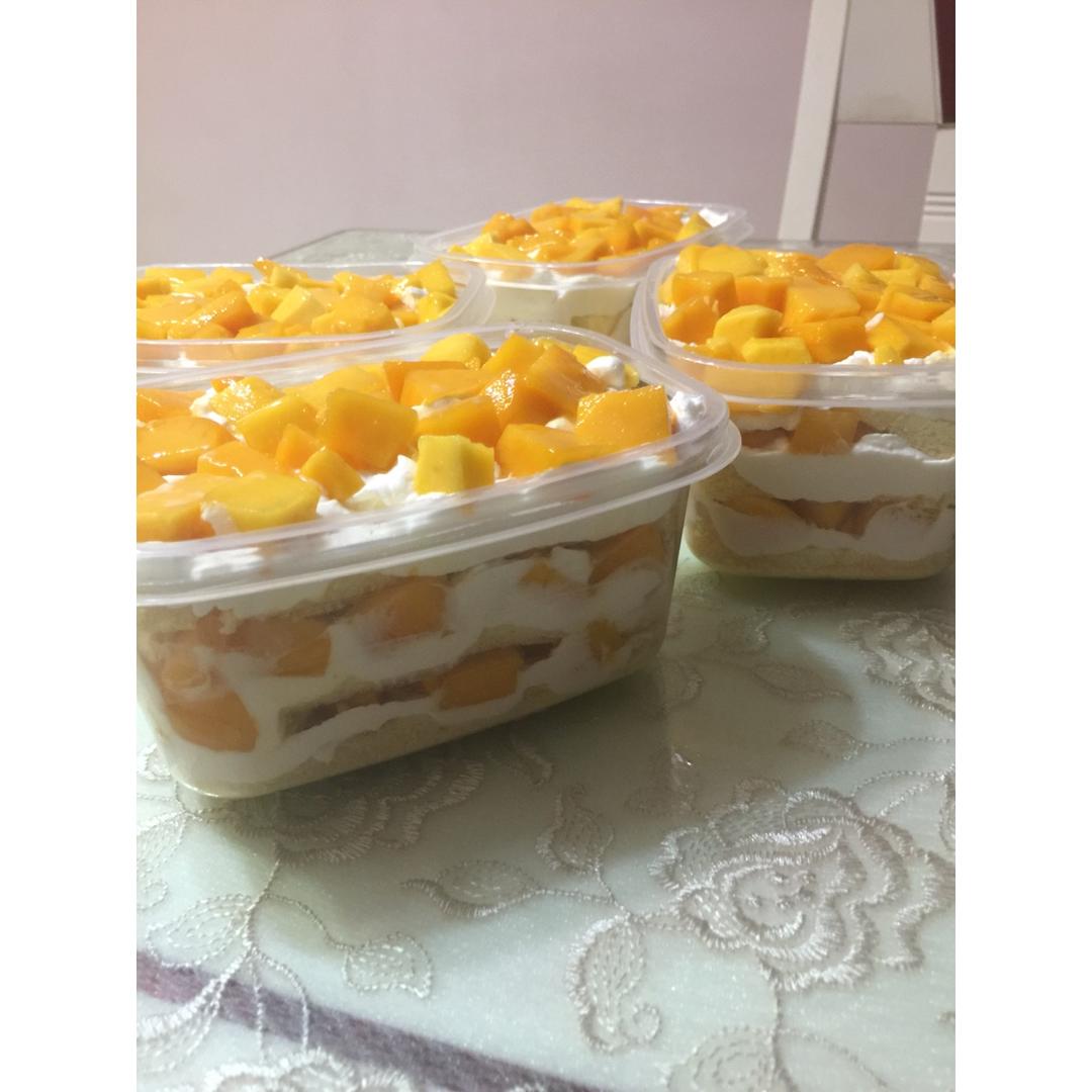 芒果千层蛋糕盒子