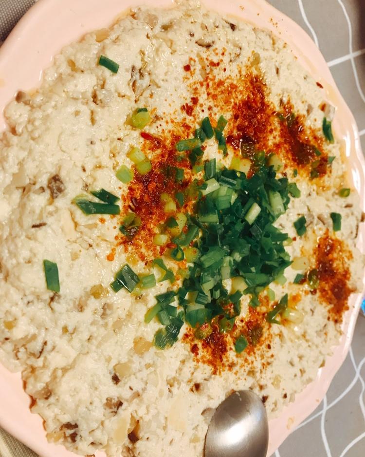 蒸豆腐饼