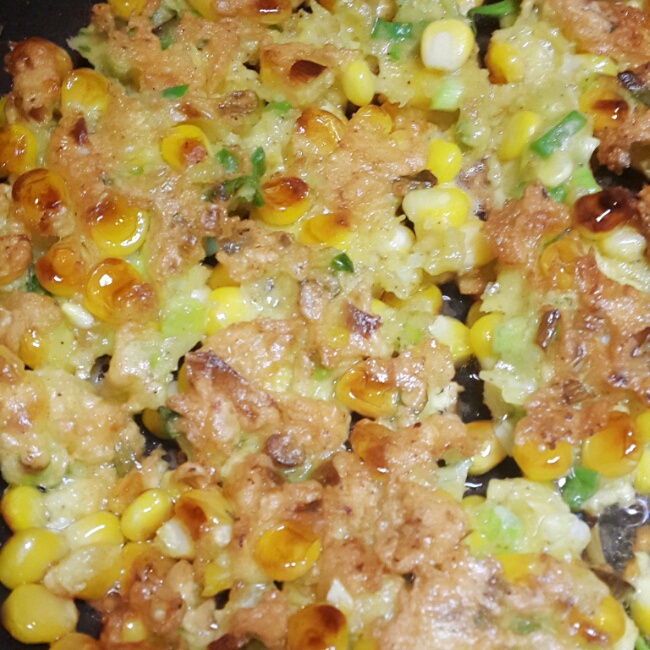 土豆丝玉米饼