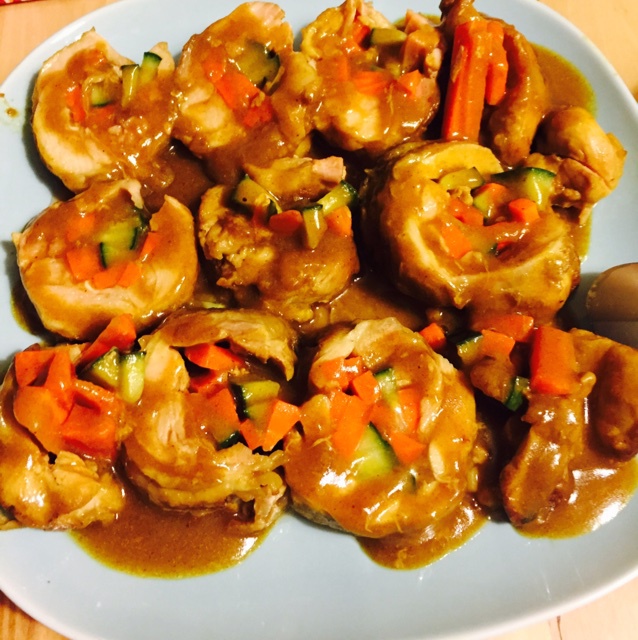 咖喱鸡腿卷