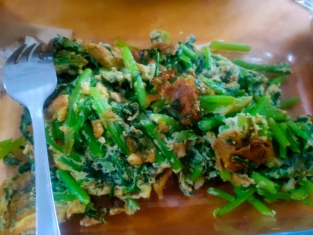 中高考营养配餐-茼蒿炒鸡蛋