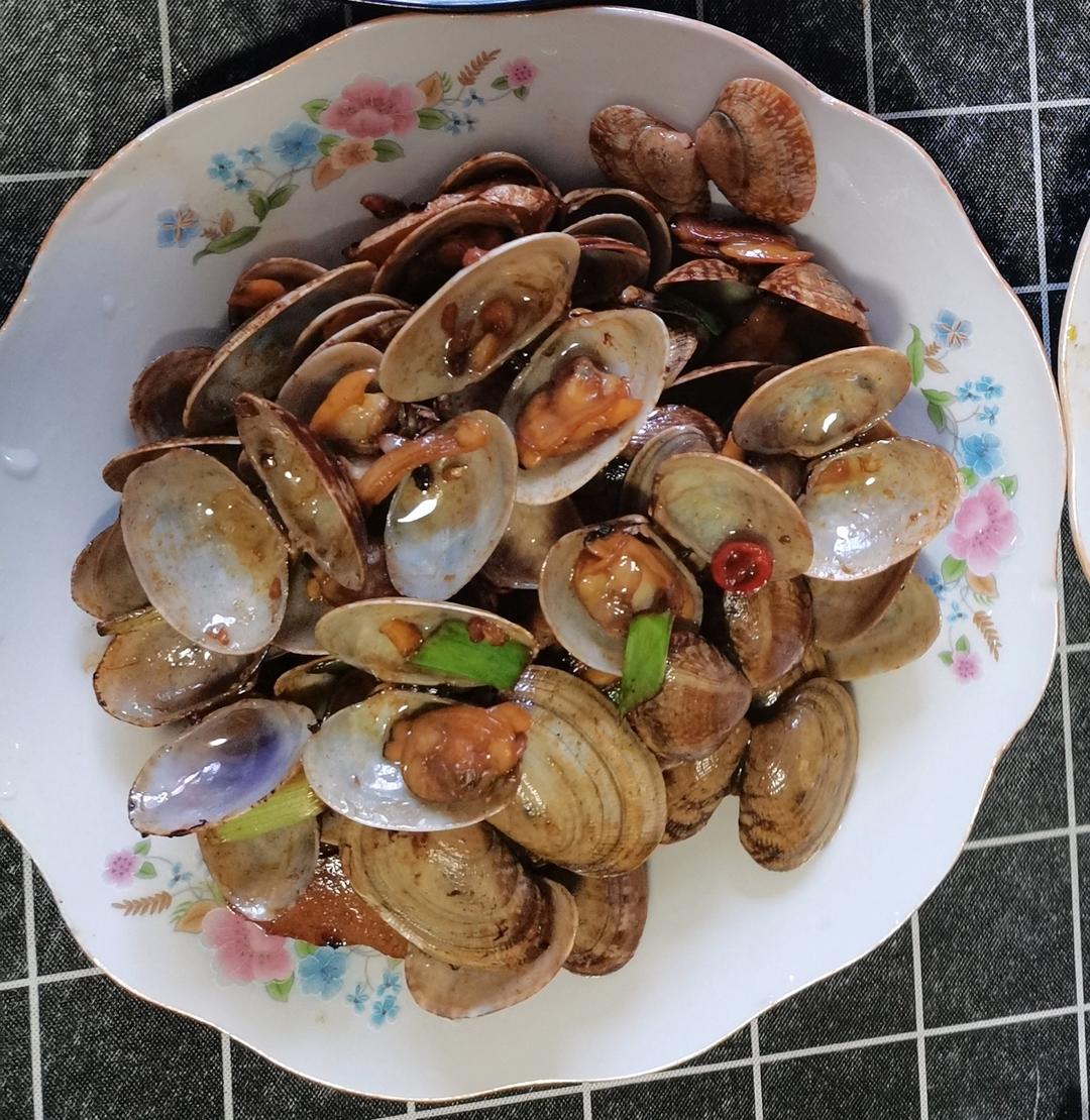 爆炒花甲（保留鲜味，不焯水的做法）