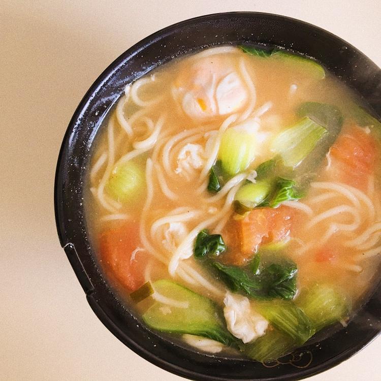 虾仁西红柿热汤面丨健康·三餐<好好吃饭8>