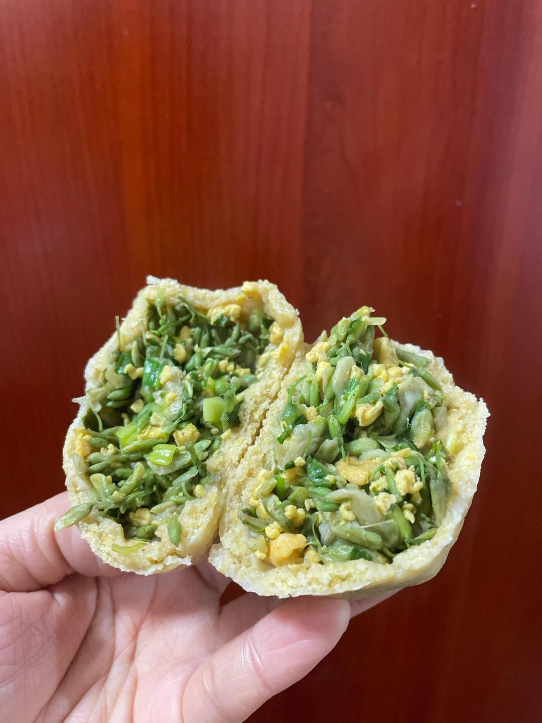 东北玉米面菜团子（猪肉酸菜馅）