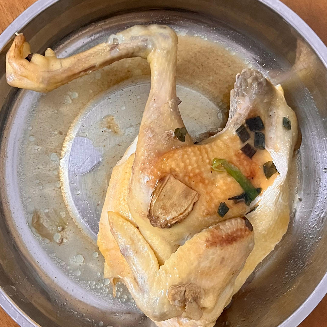 姜黄盐焗鸡，不用一滴水，自制盐焗鸡粉，厨房小白入门级大菜