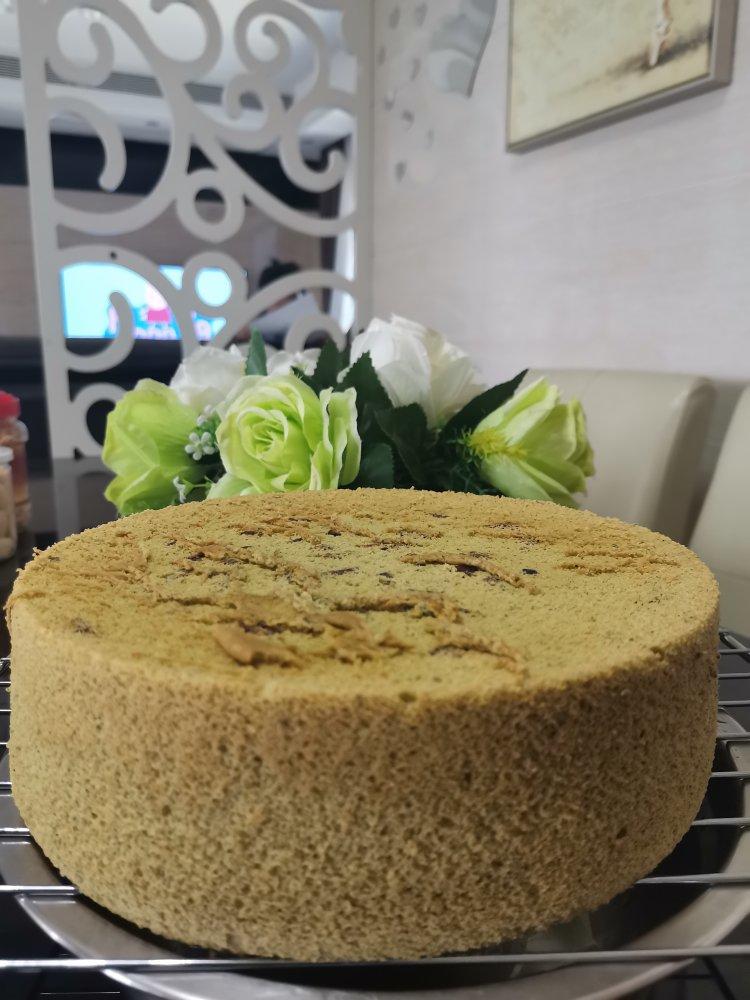 8寸抹茶戚风蛋糕