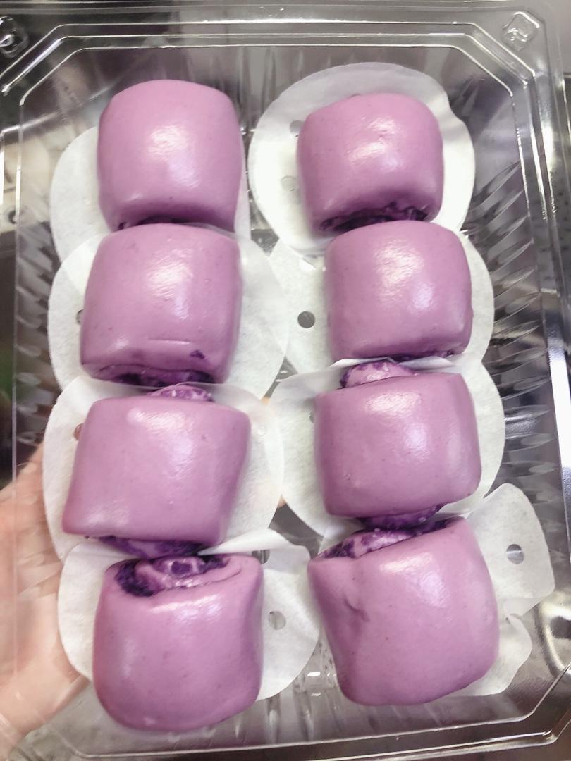 椰香紫薯馒头卷