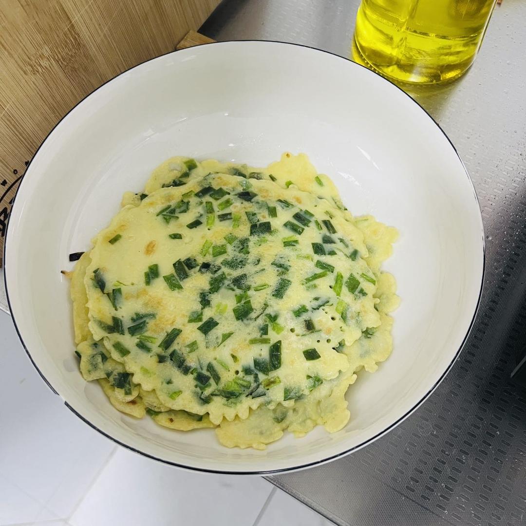 百吃不厌的韭菜鸡蛋饼‼️简单零失败㊙️厨房小白也能一次成功‼️