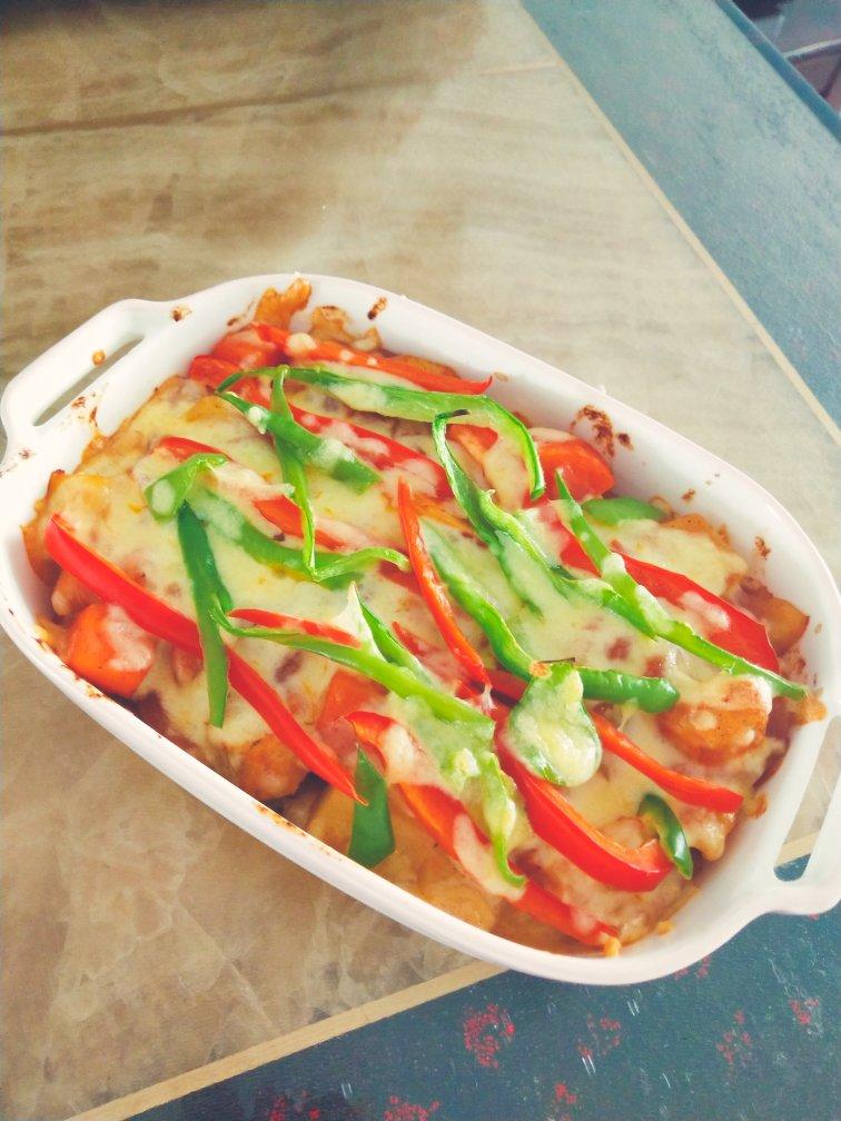 番茄鸡肉浓情焗饭【两人份】