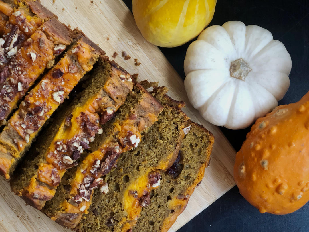 低油却湿润的快手南瓜蛋糕pumpkin bread