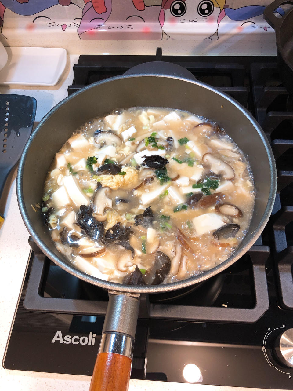 豆腐蘑菇汤（有鸡蛋哦）