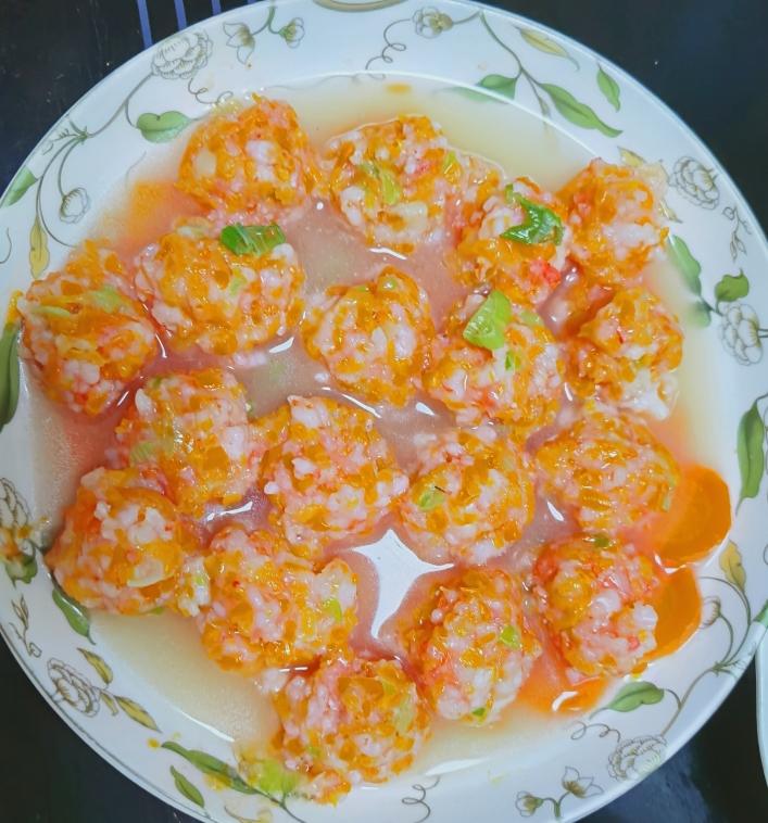清蒸虾丸的做法