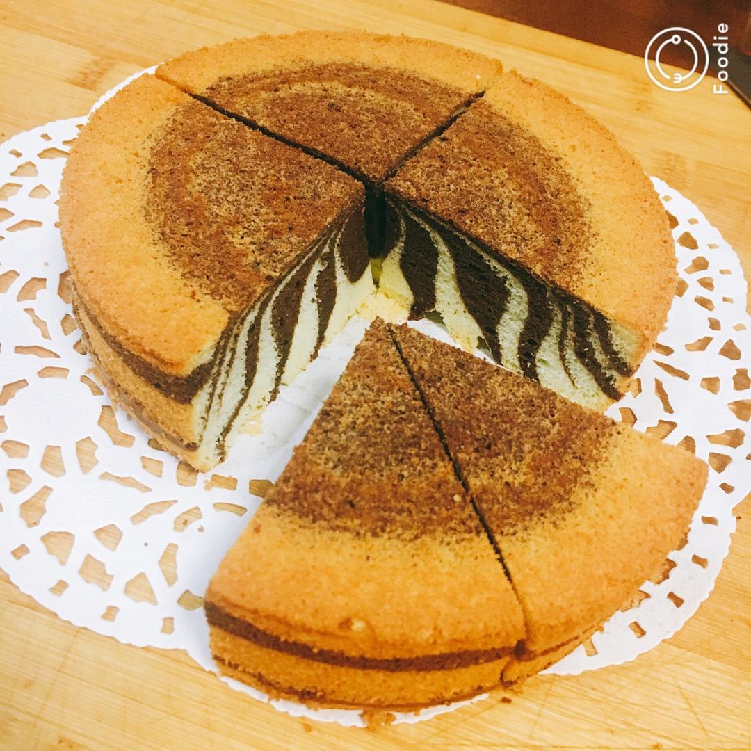 斑马纹酸奶蛋糕