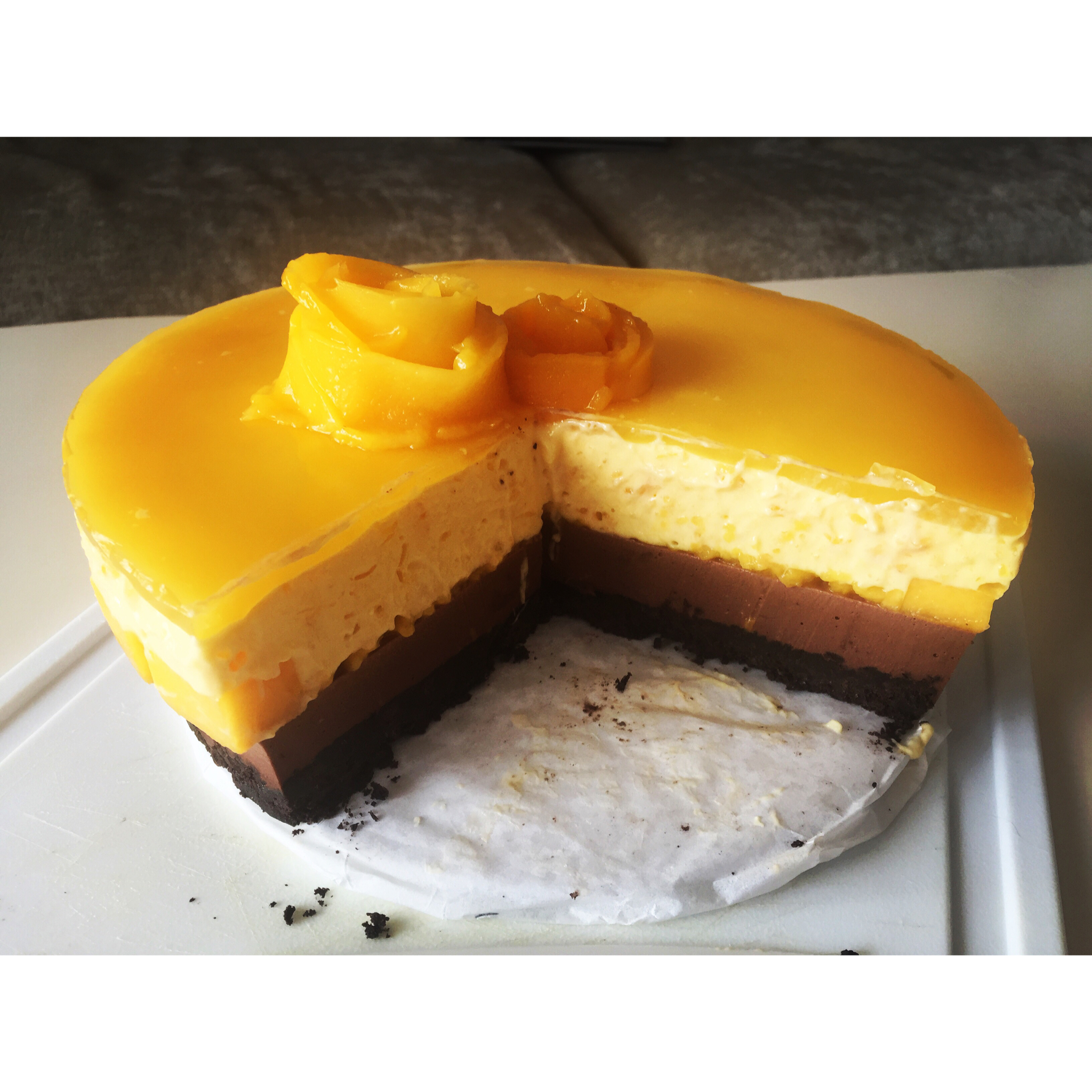 巧克力芒果慕斯