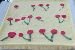 樱桃手绘蛋糕卷的做法 步骤13