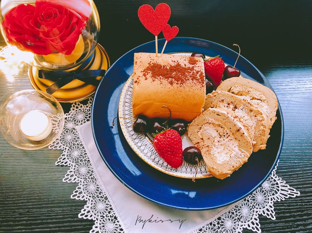 网红的毛巾卷蛋糕