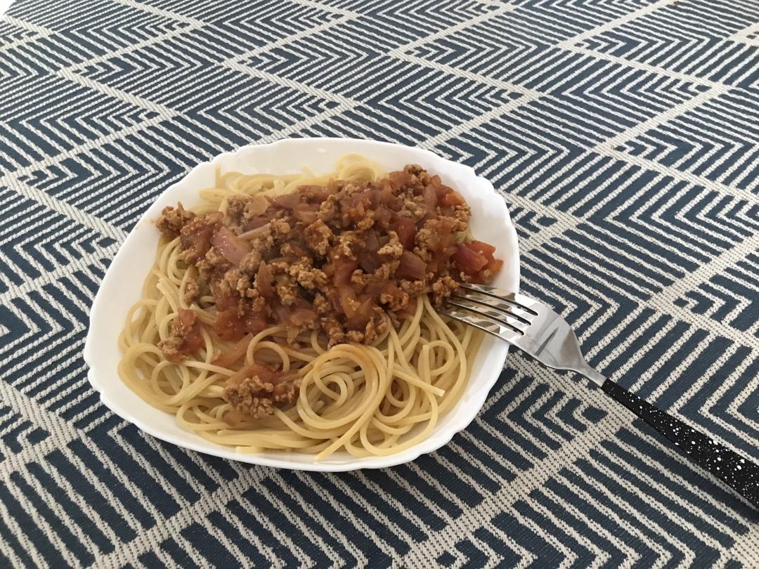 （完胜必胜客的）番茄肉酱意大利面～