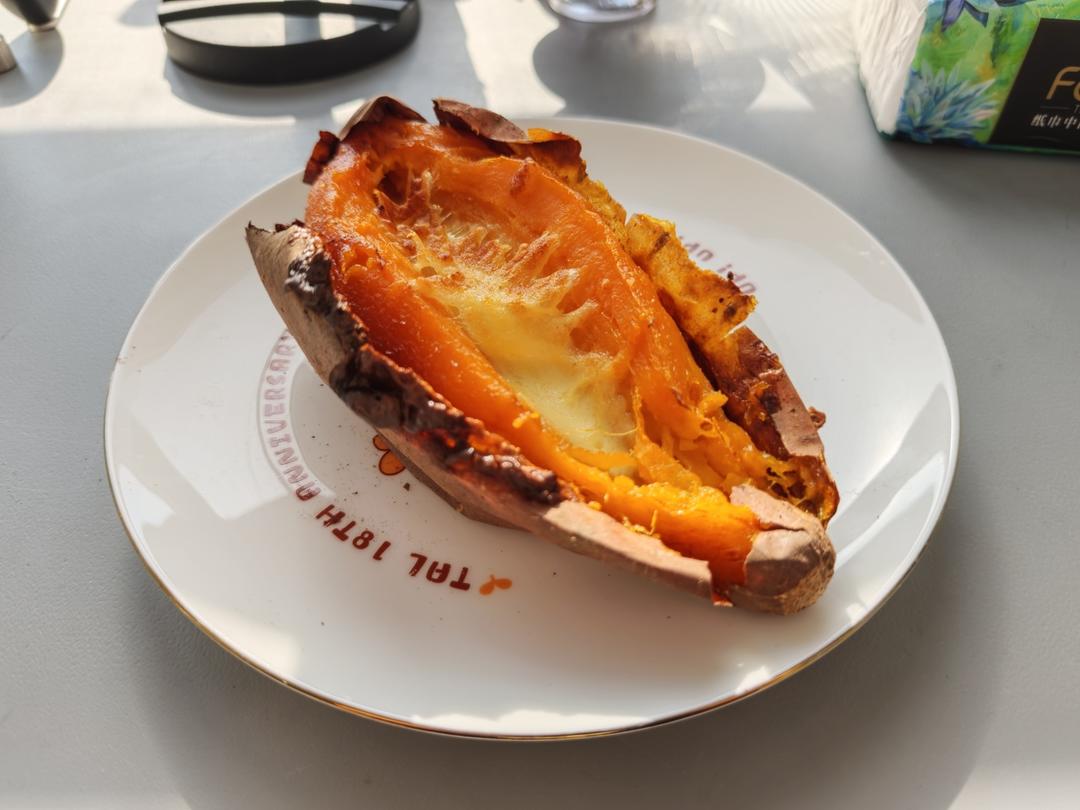 空气炸锅版 烤红薯（2人份）山东烟台的烟薯25超甜！爆糖浆！好吃到根本不想吃别的红薯！