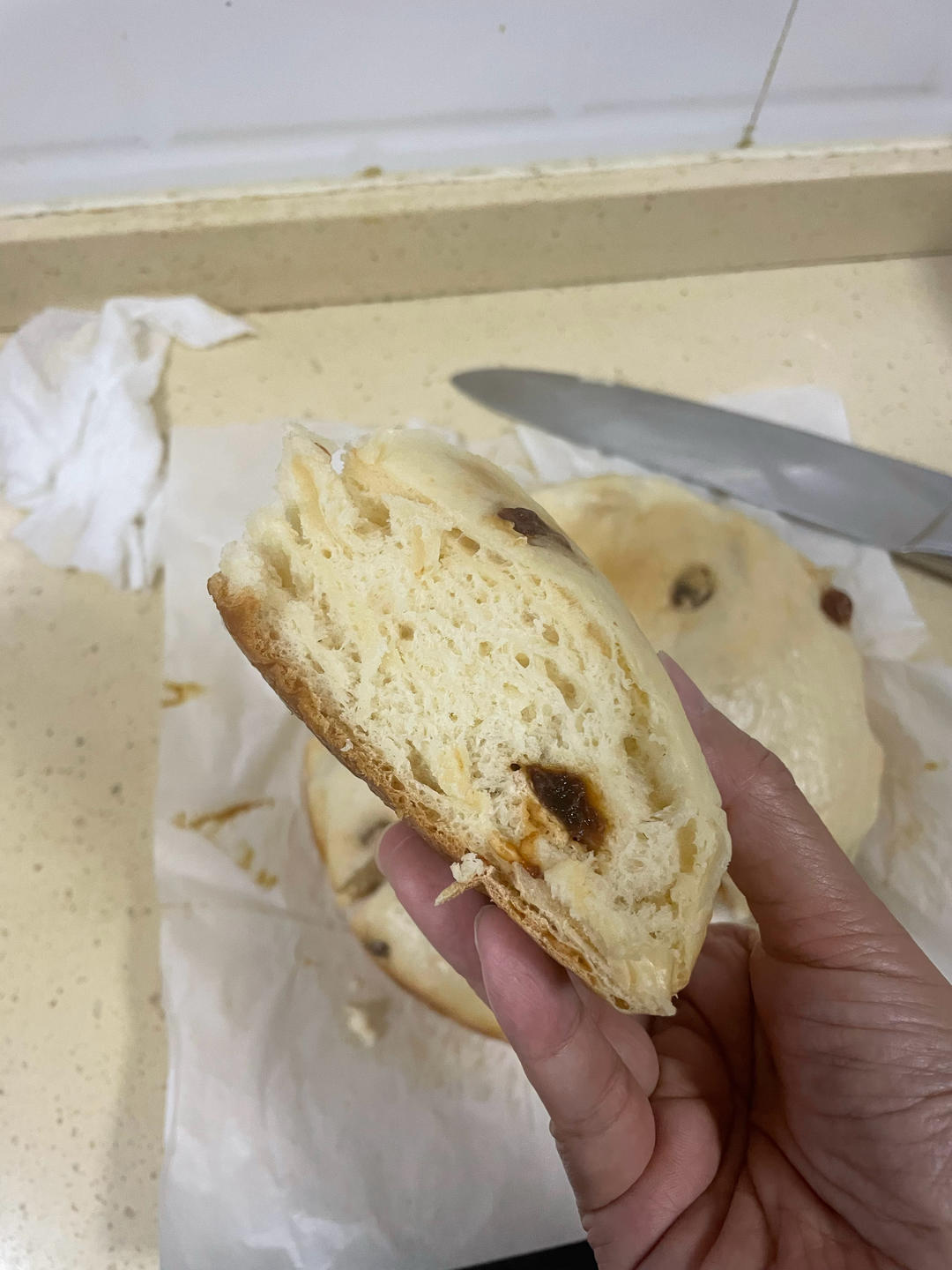 牛奶葡萄干发糕