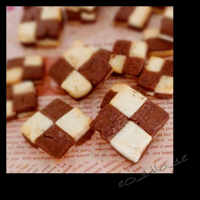 双色小棋格饼干