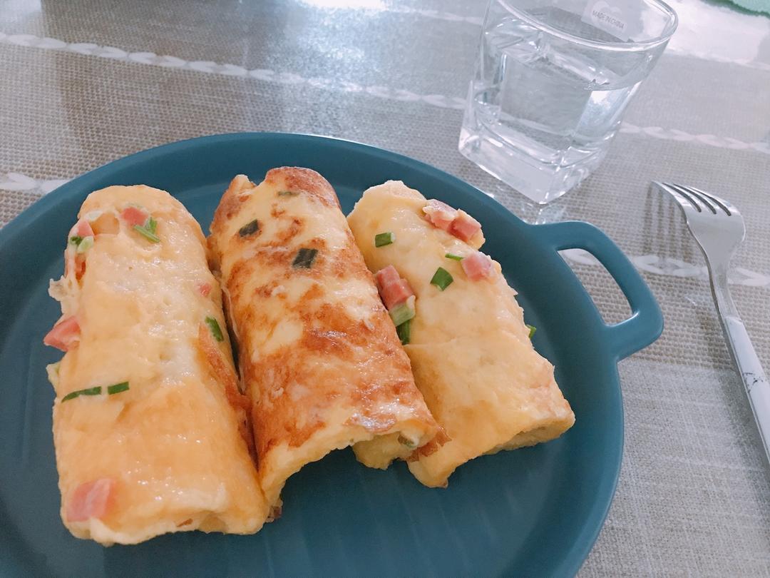 儿童早餐—肉松吐司卷