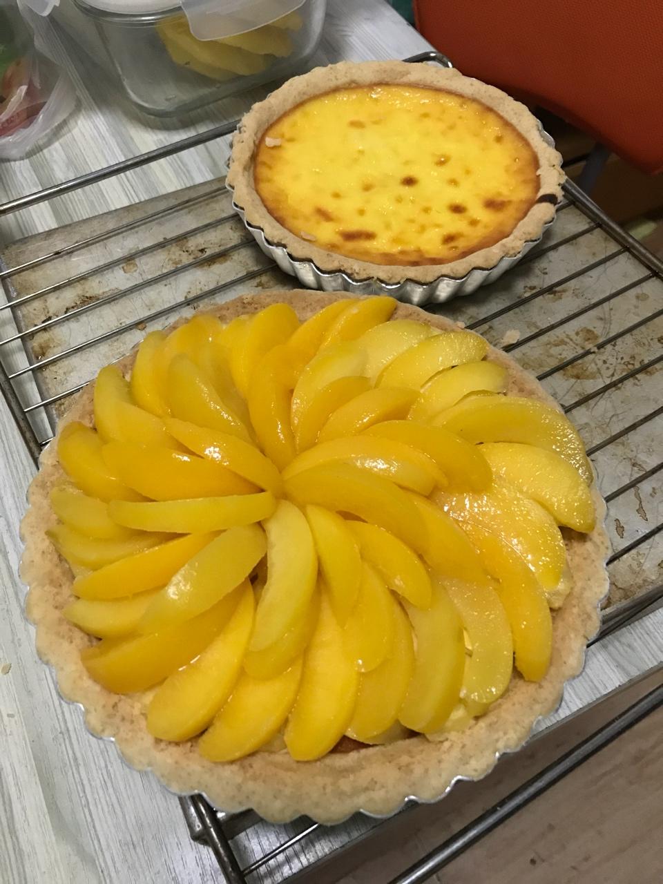 清爽黄桃乳酪派