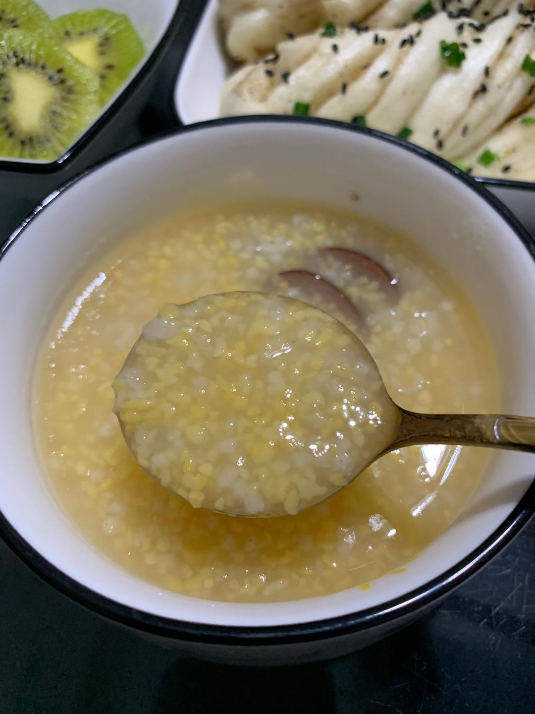 kitty早餐【生煎花卷 小米粥】的做法 步骤16