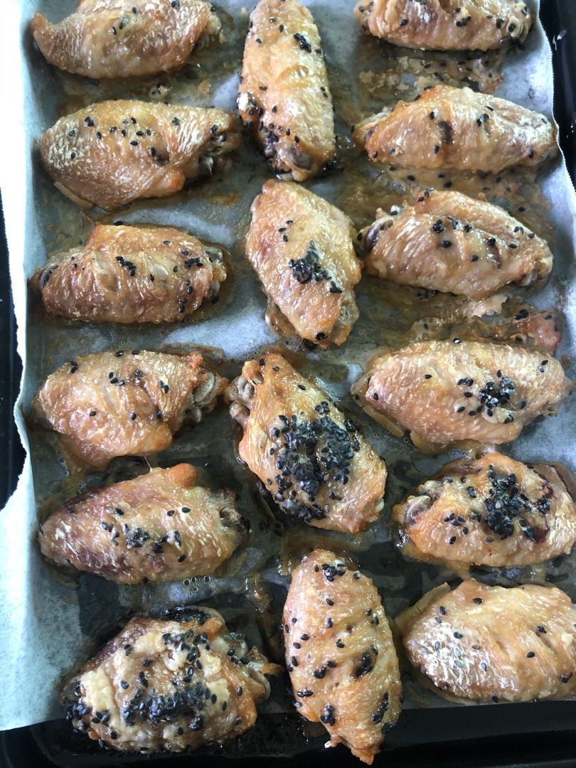 无油酥脆烤鸡翅