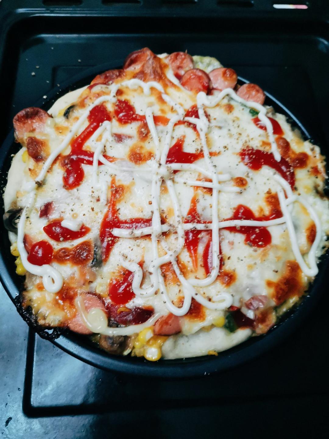 儿子说比BSK好吃的披萨（含披萨酱、饼底做法）