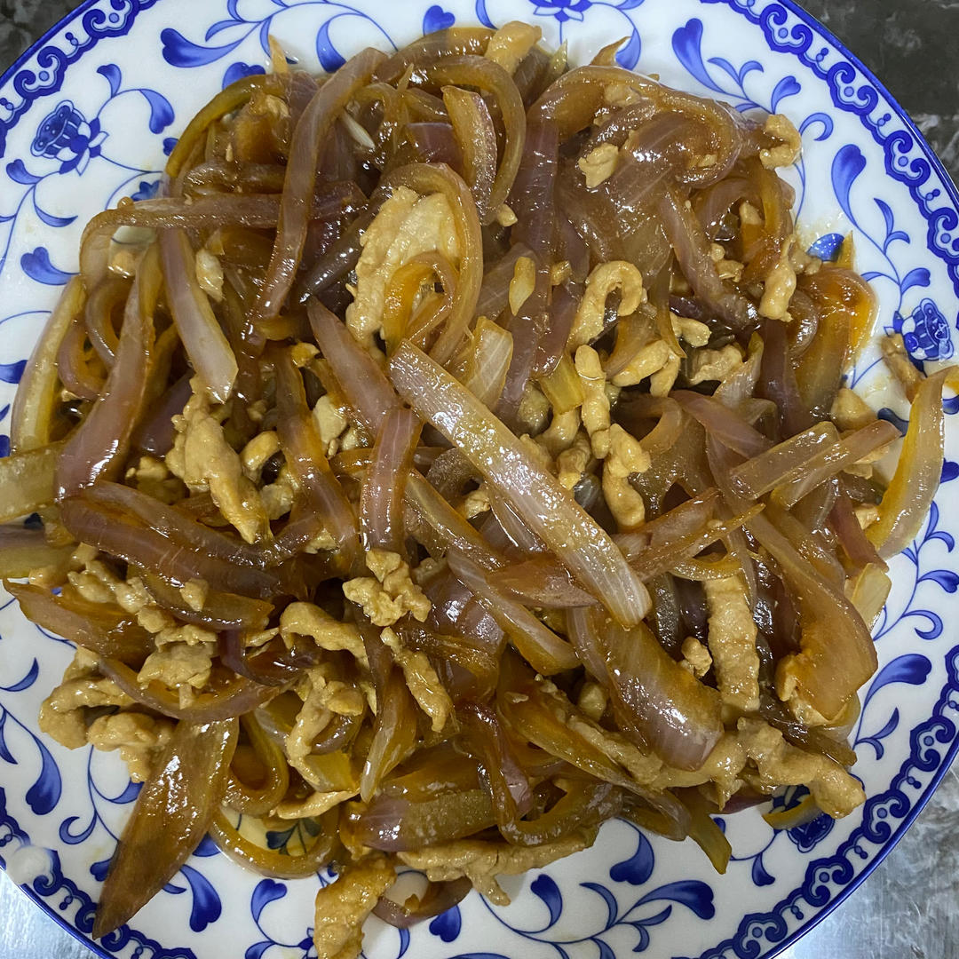 洋葱炒肉丝