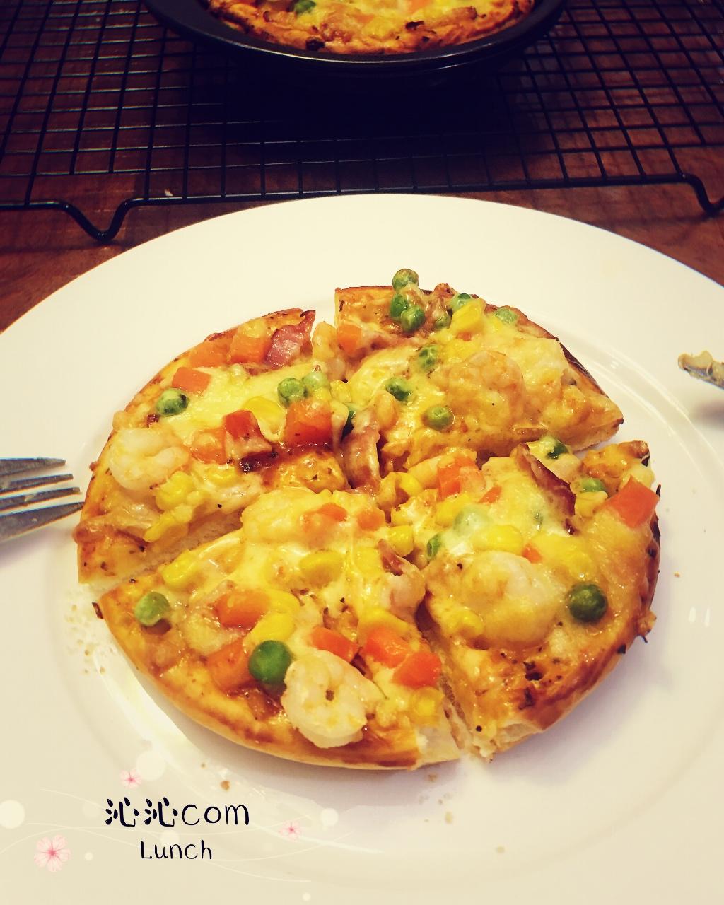 六寸杂蔬披萨*2