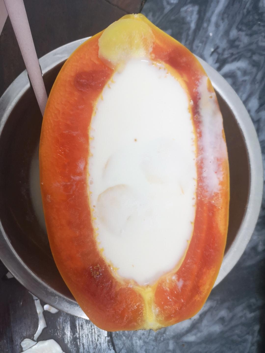木瓜炖牛奶