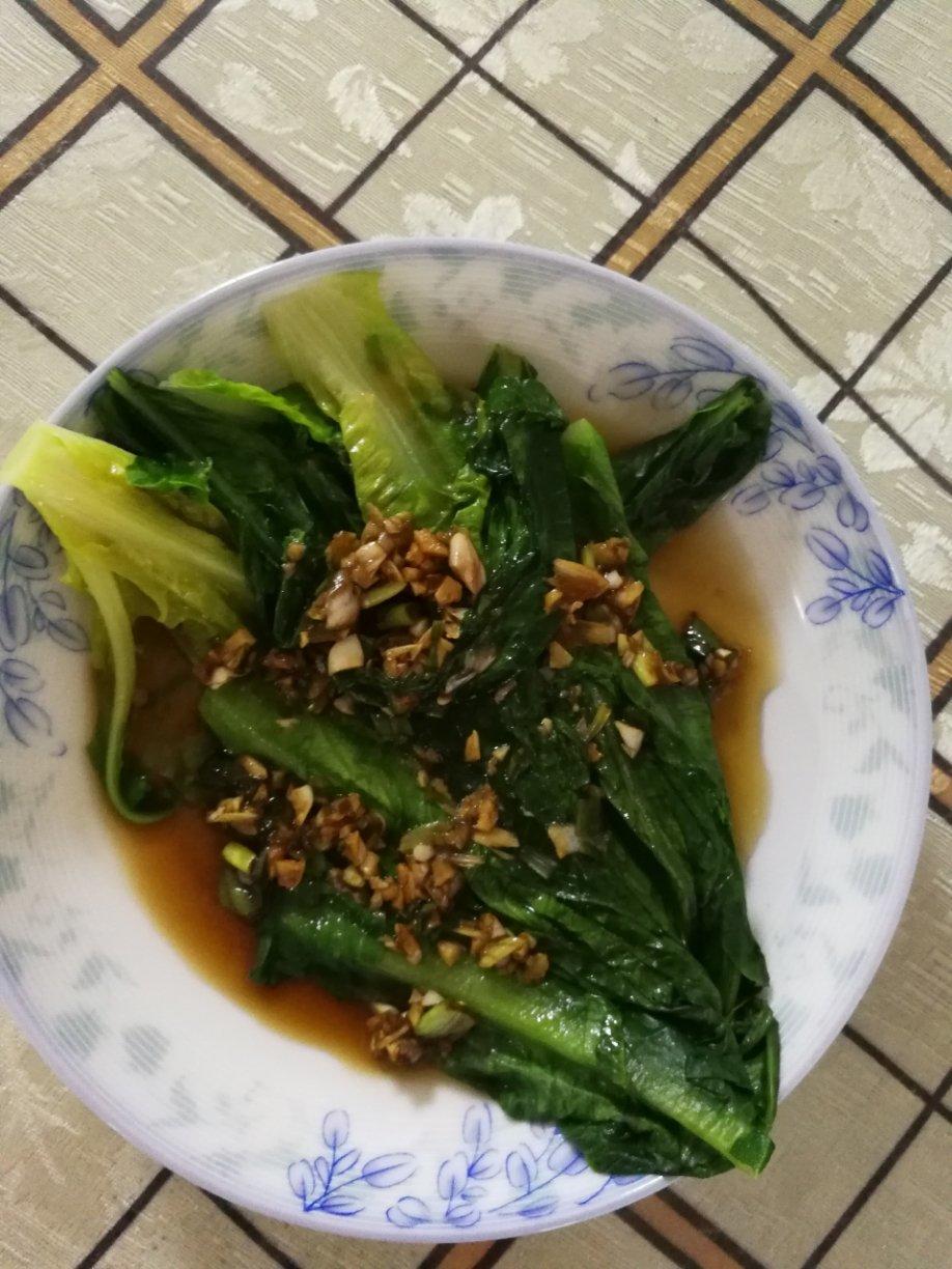 白灼油麦菜