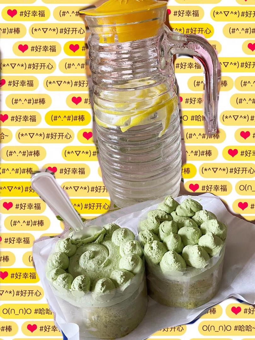 抹茶奶油蛋糕卷，一抹，倾心