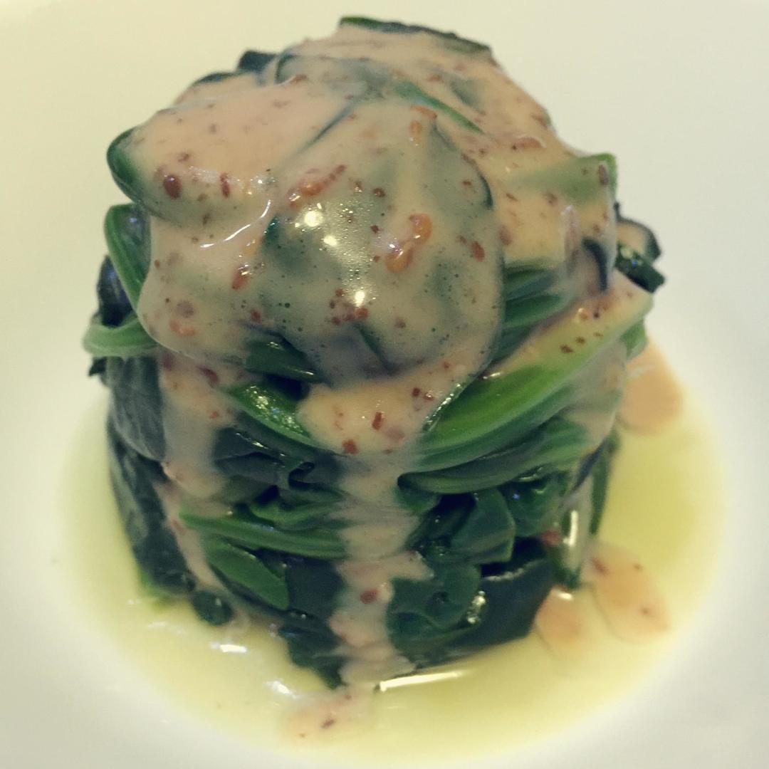 快手菜煎焙芝麻菠菜沙拉的做法