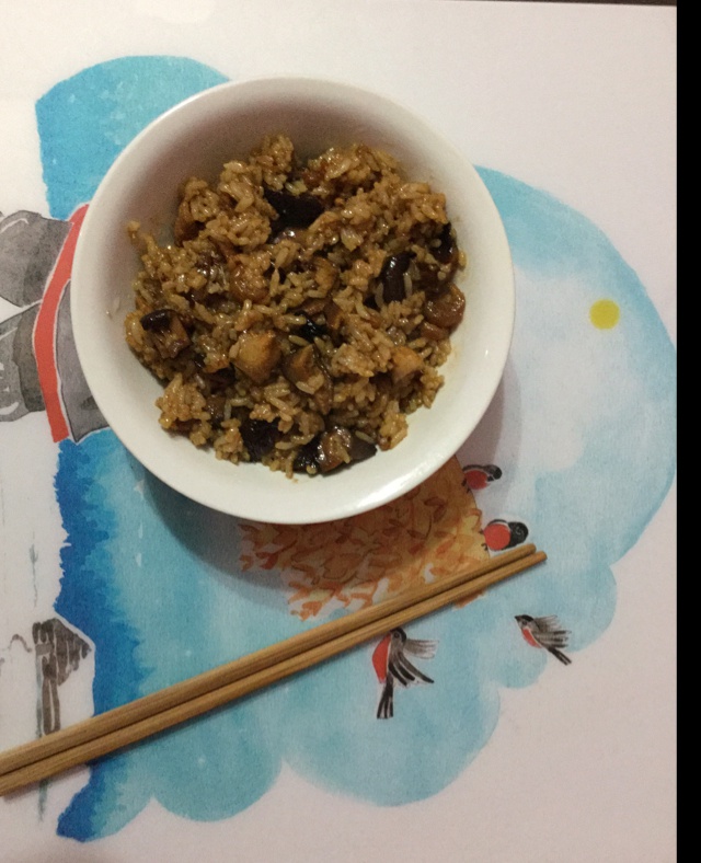 香菇肉丁油饭