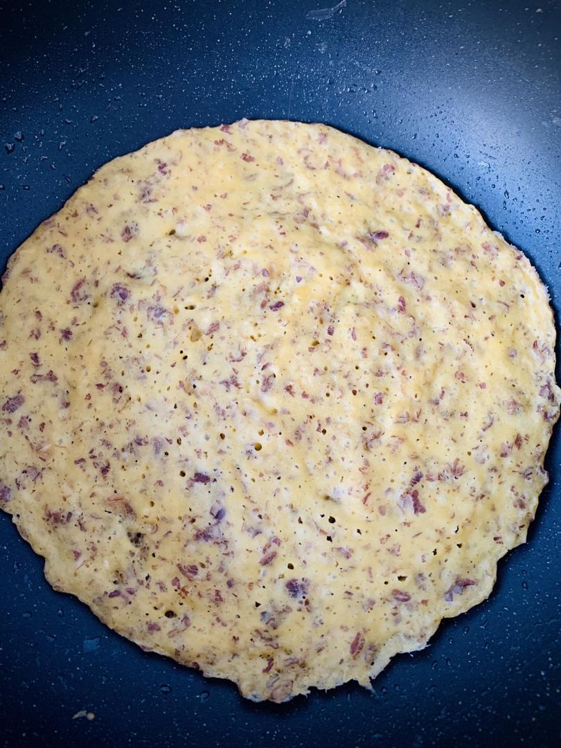 燕麦鸡蛋煎饼                  （松软有嚼劲）